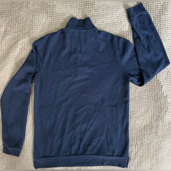 Bonobos Navy Quarter-Zip Pullover Sweatshirt | Slim Fit | Size Small - Picture 7 of 10